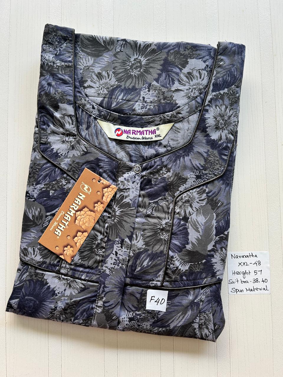 WhatsApp Image 2026-02-24 at 2.48.14 PM NNS-051-Spun Narmadha Zip Nighty - Image 1