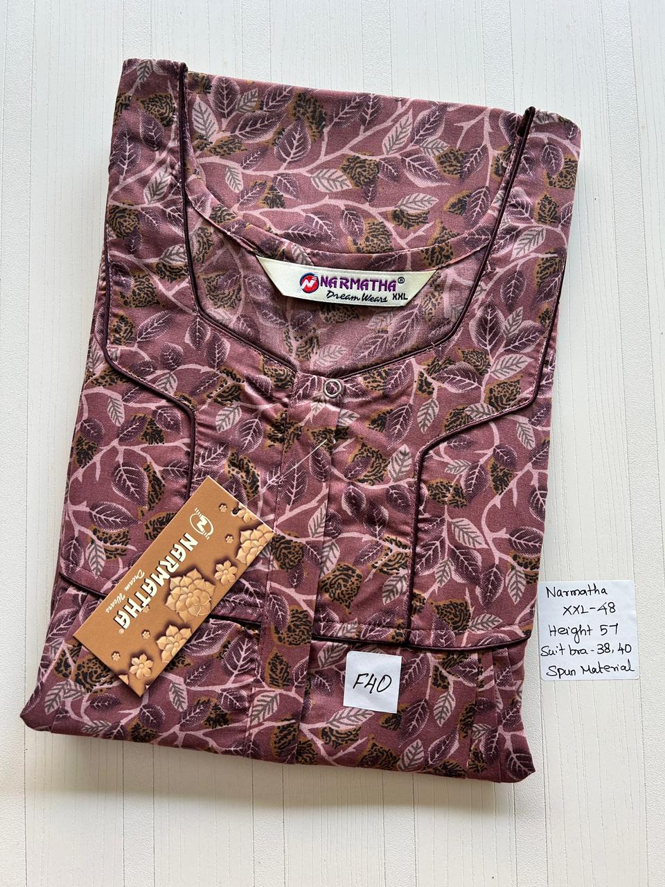 WhatsApp Image 2026-02-24 at 2.48.15 PM NNS-052-Spun Narmadha Zip Nighty - Image 1