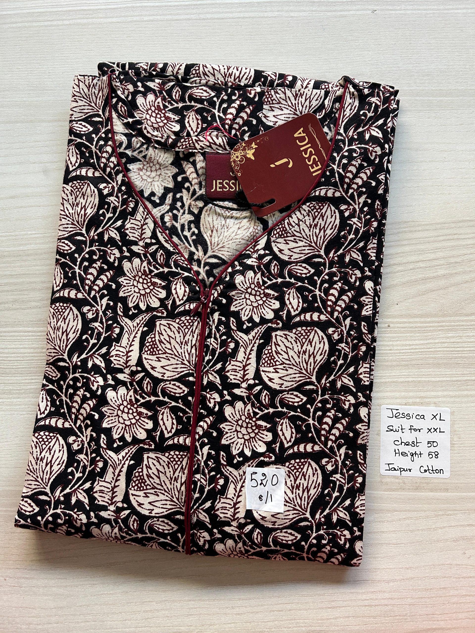 WhatsApp Image 2026-03-03 at 11.01.40 AM (1) JJZ-007-Jessica Zip Nighty - Image 1