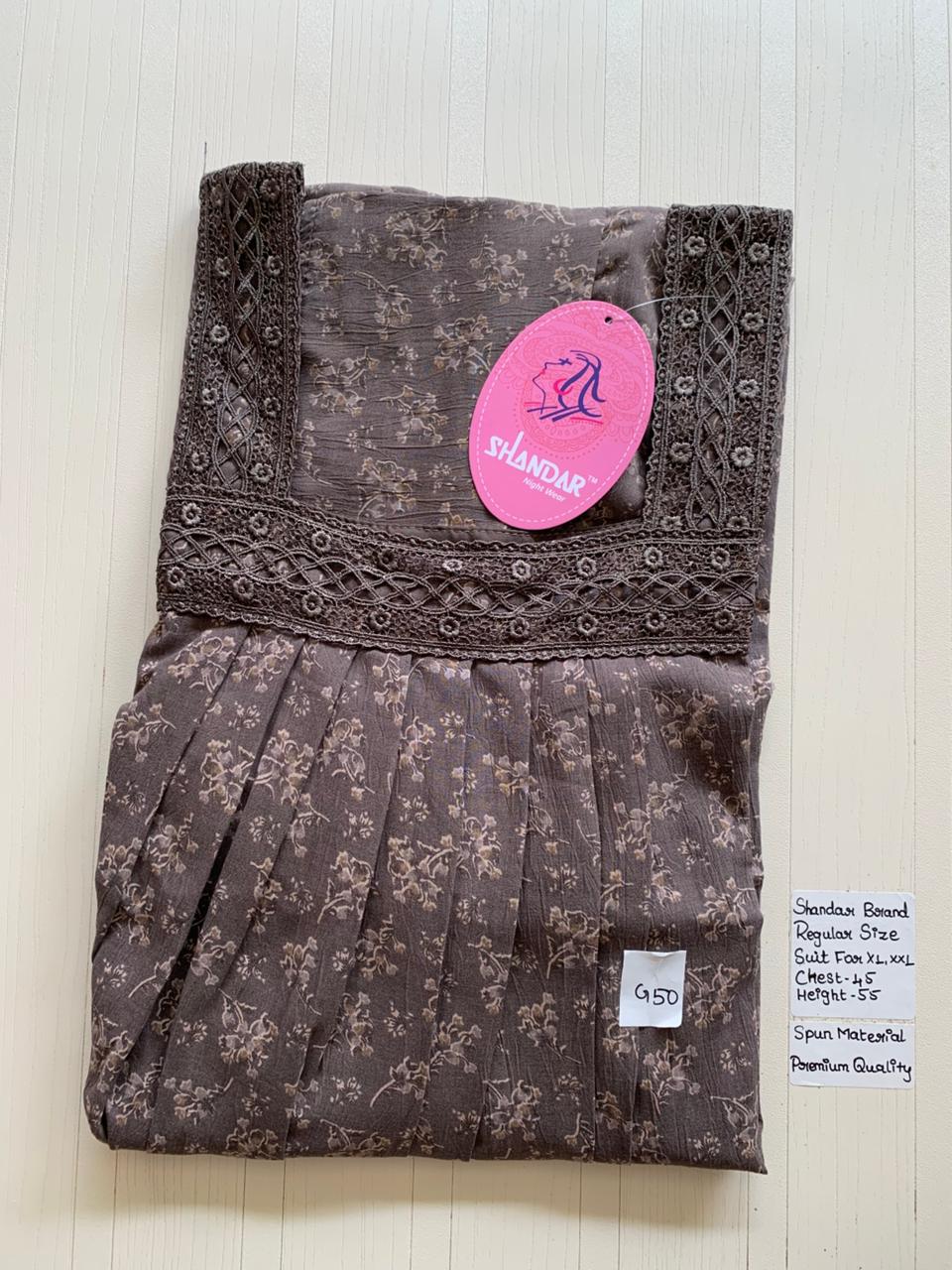 WhatsApp Image 2026-03-03 at 11.24.23 AM (1) 00ASSF-238-SHANDAR FREE SIZE NIGHTY - Image 1