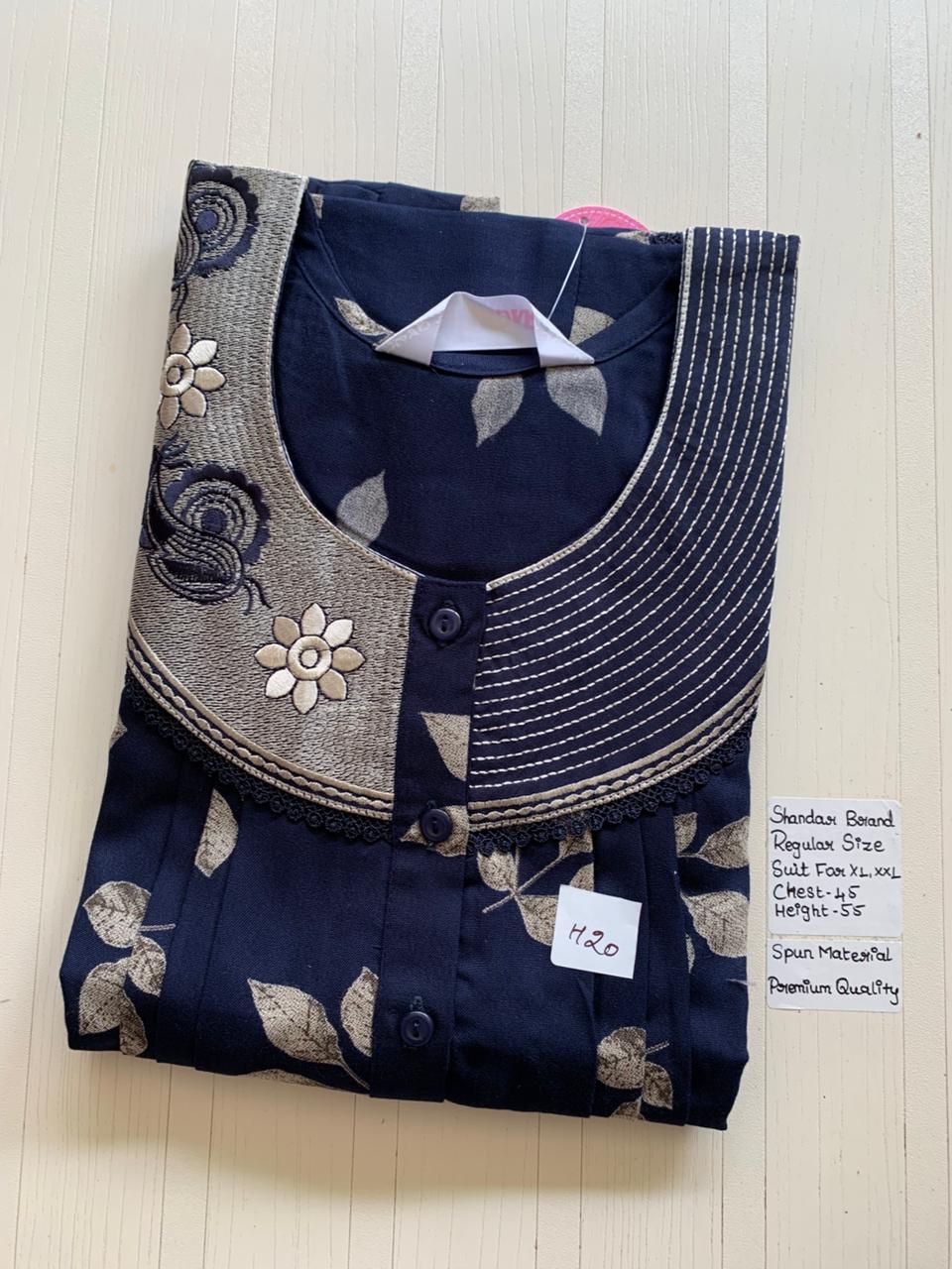 WhatsApp Image 2026-03-03 at 11.24.28 AM (1) 00ASSF-254-SHANDAR FREE SIZE NIGHTY - Image 1