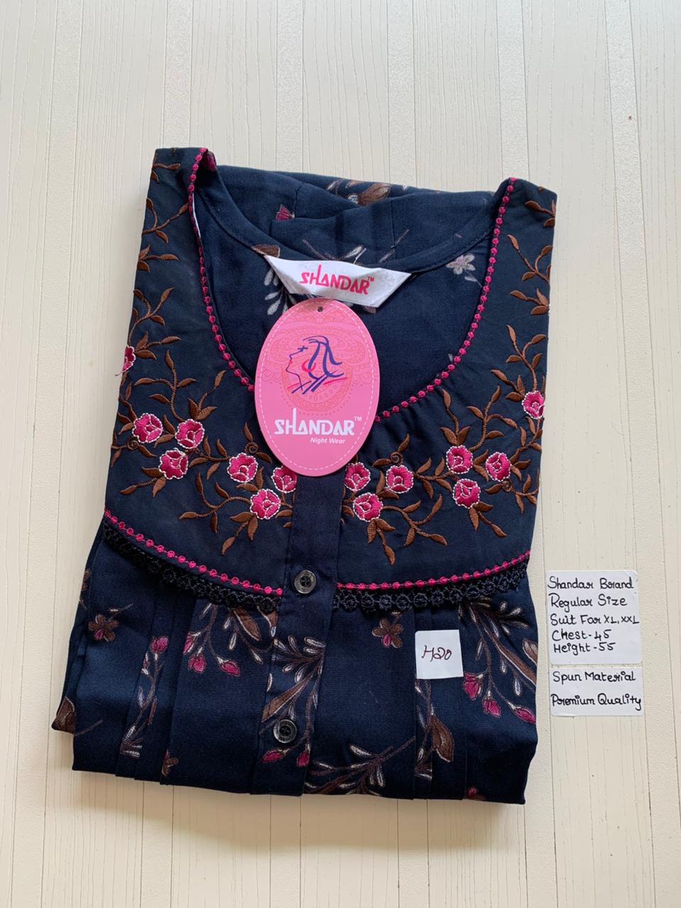 WhatsApp Image 2026-03-03 at 11.24.28 AM 00ASSF-253-SHANDAR FREE SIZE NIGHTY - Image 1