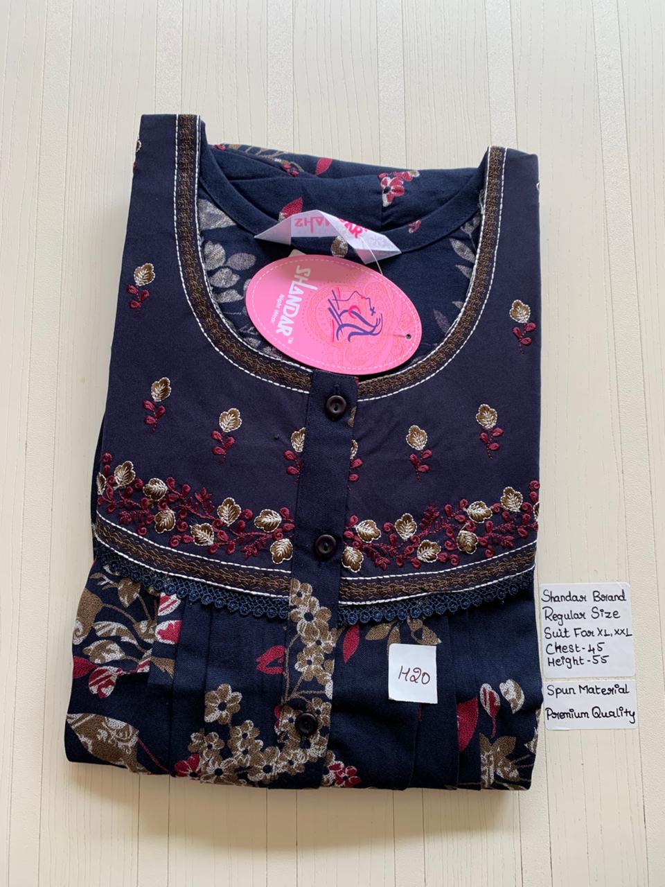 WhatsApp Image 2026-03-03 at 11.25.05 AM 00ASSF-281-SHANDAR FREE SIZE NIGHTY - Image 1