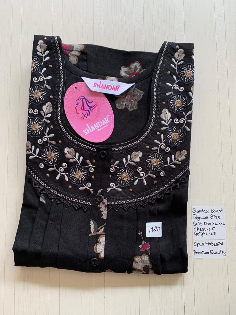 WhatsApp Image 2026-03-03 at 11.25.06 AM (1) 00ASSF-283-SHANDAR FREE SIZE NIGHTY - Image 1