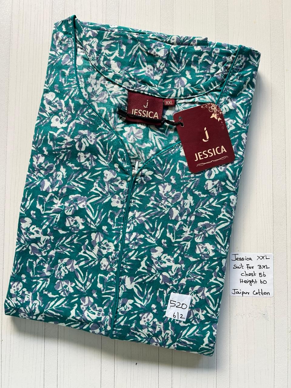 WhatsApp Image 2026-03-14 at 12.34.34 PM (2) 00A-JJ-005- Height Jessica Zip Nighty - Image 1