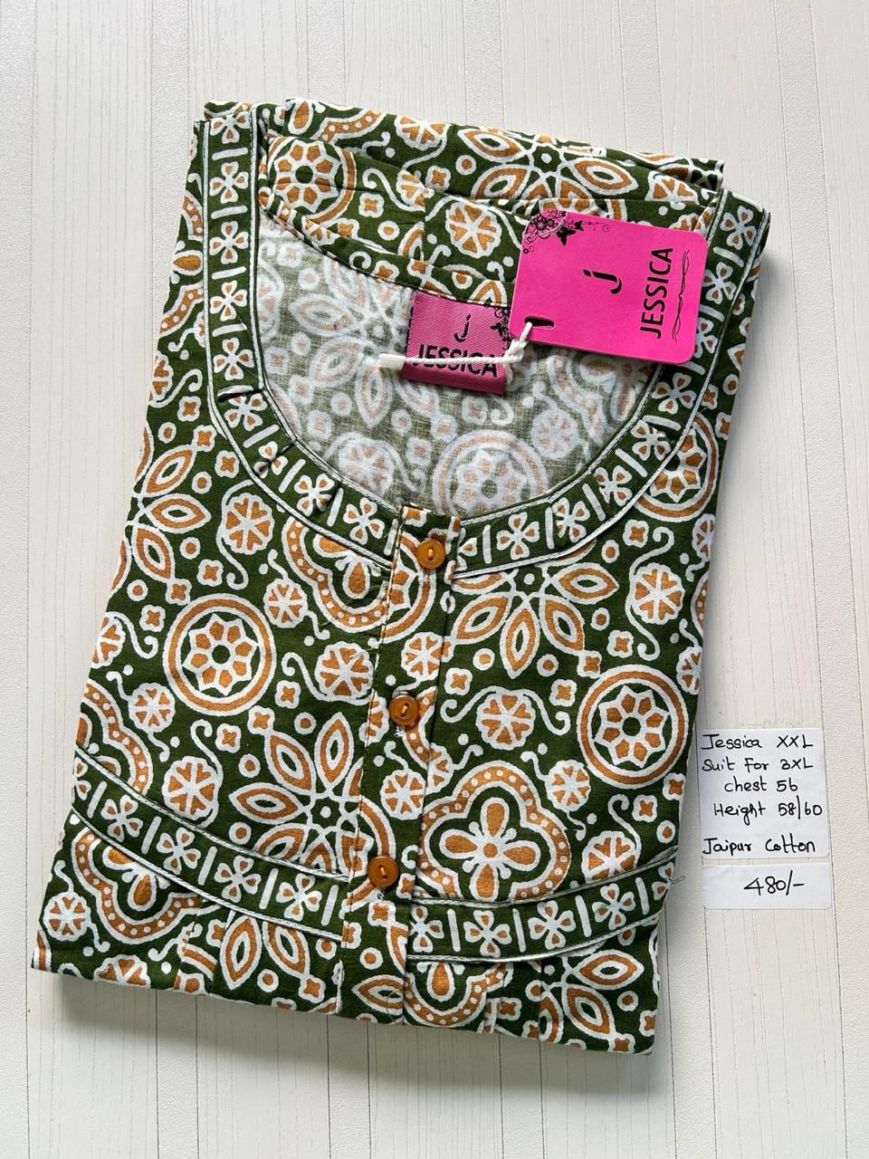 WhatsApp Image 2026-03-14 at 12.34.39 PM (1) 00A-JJ-018-Height Jessica Pleats Nighty - Image 1