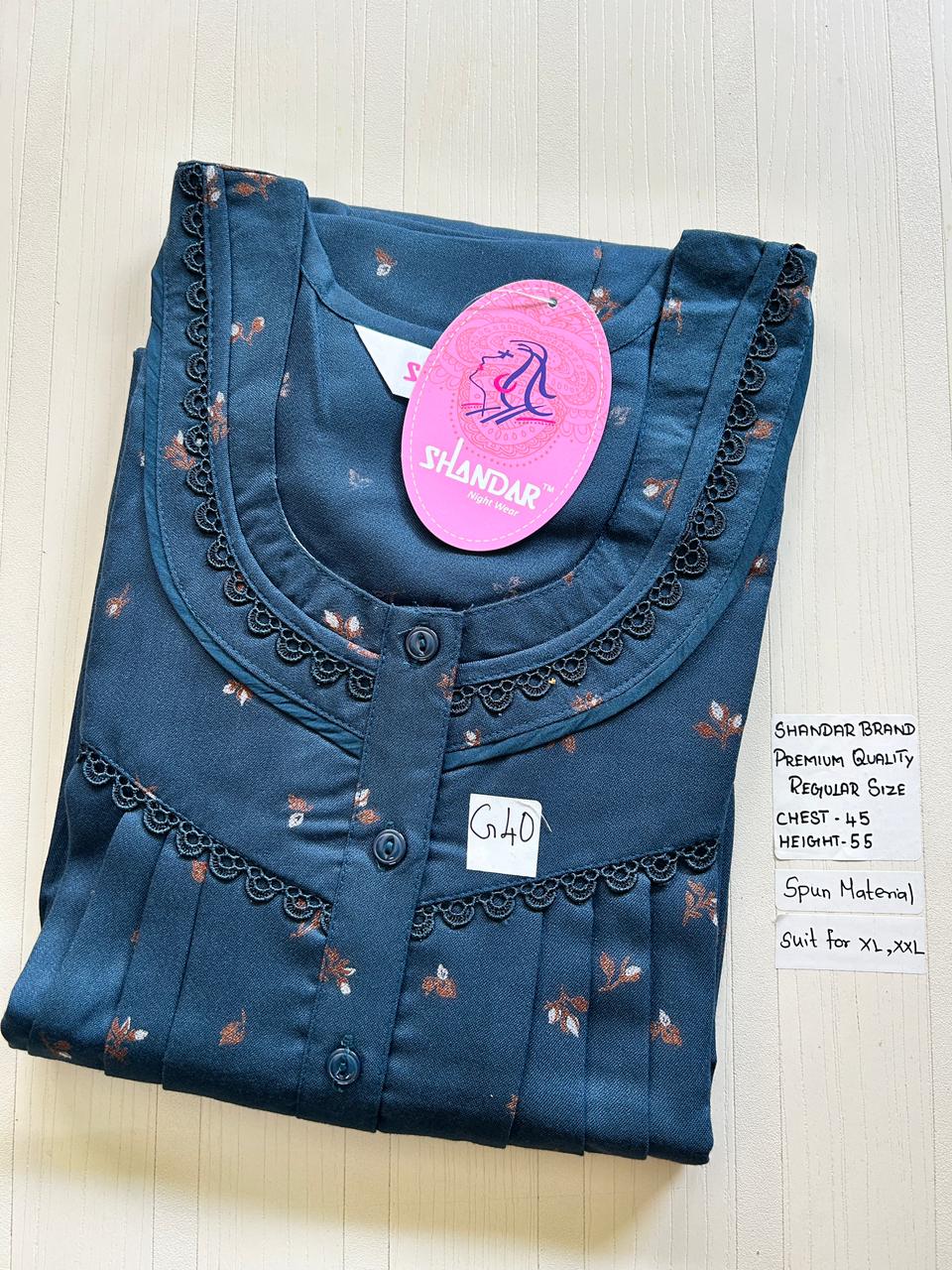 WhatsApp Image 2026-03-19 at 2.40.53 PM 00ASSF-375-SHANDAR FREE SIZE NIGHTY - Image 1