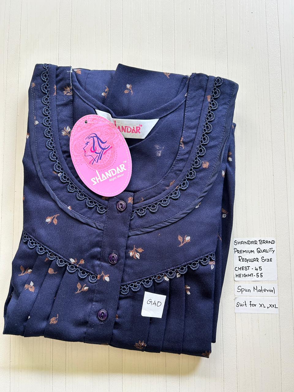 WhatsApp Image 2026-03-19 at 2.40.54 PM 00ASSF-377-SHANDAR FREE SIZE NIGHTY - Image 1