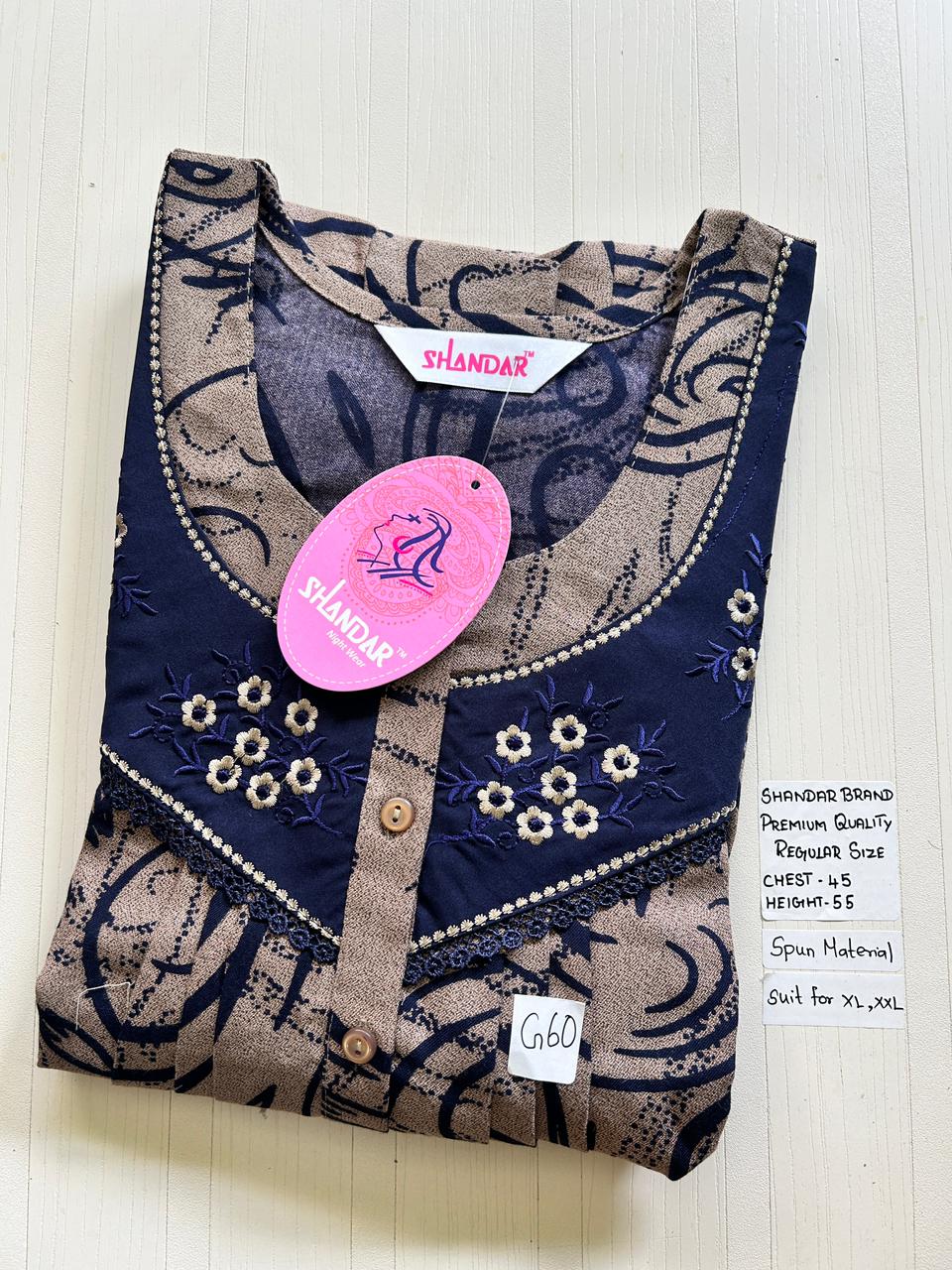 WhatsApp Image 2026-03-19 at 2.41.06 PM (1) 00ASSF-402-SHANDAR FREE SIZE NIGHTY - Image 1