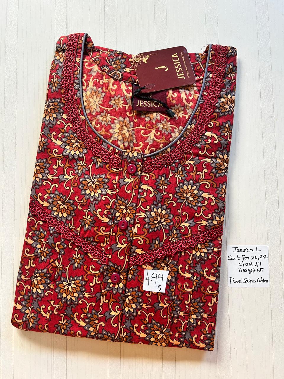 WhatsApp Image 2026-03-25 at 4.20.10 PM 00JJE-PB-016-Jessica Pleats Budget Nighty - Image 1