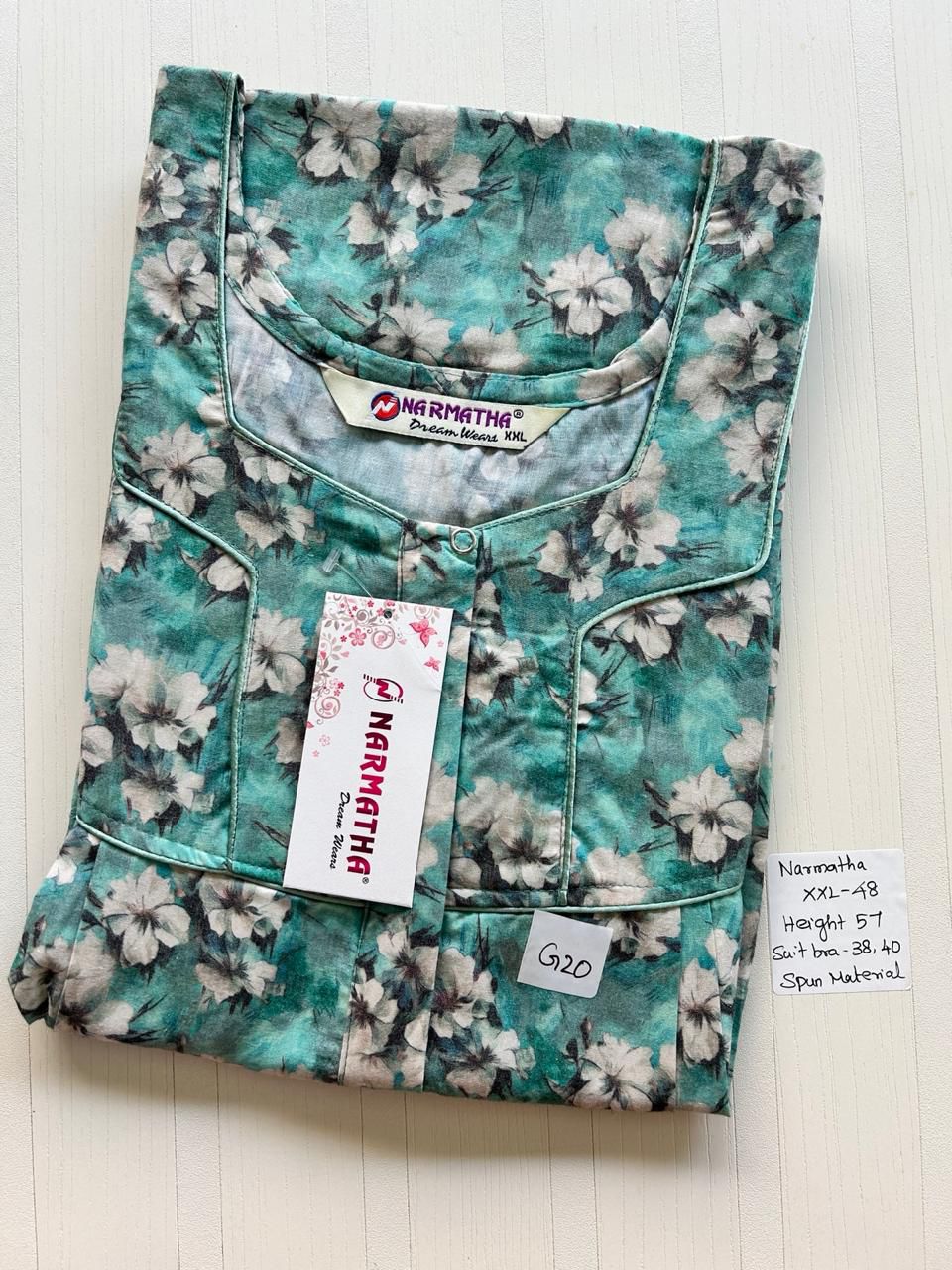 WhatsApp Image 2026-03-27 at 7.19.25 PM (1) 00N-NSZ-001-NARMADHA ZIP SPUN NIGHTY - Image 1