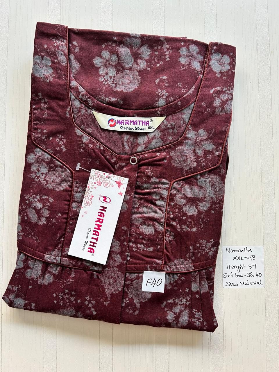 WhatsApp Image 2026-03-27 at 7.19.26 PM (1) 00N-NSZ-023-NARMADHA ZIP SPUN NIGHTY - Image 1