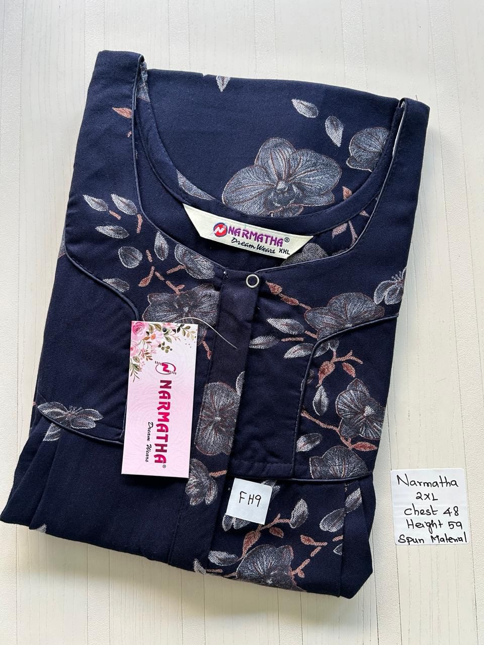 WhatsApp Image 2026-03-27 at 7.19.38 PM (1) 00N-NSZ-016-NARMADHA ZIP SPUN NIGHTY - Image 1