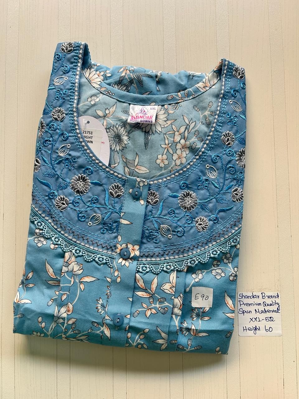 WhatsApp Image 2026-03-28 at 10.47.36 AM 00CC-SSSH-070 - Height Shandar Spun Nighty - Image 1