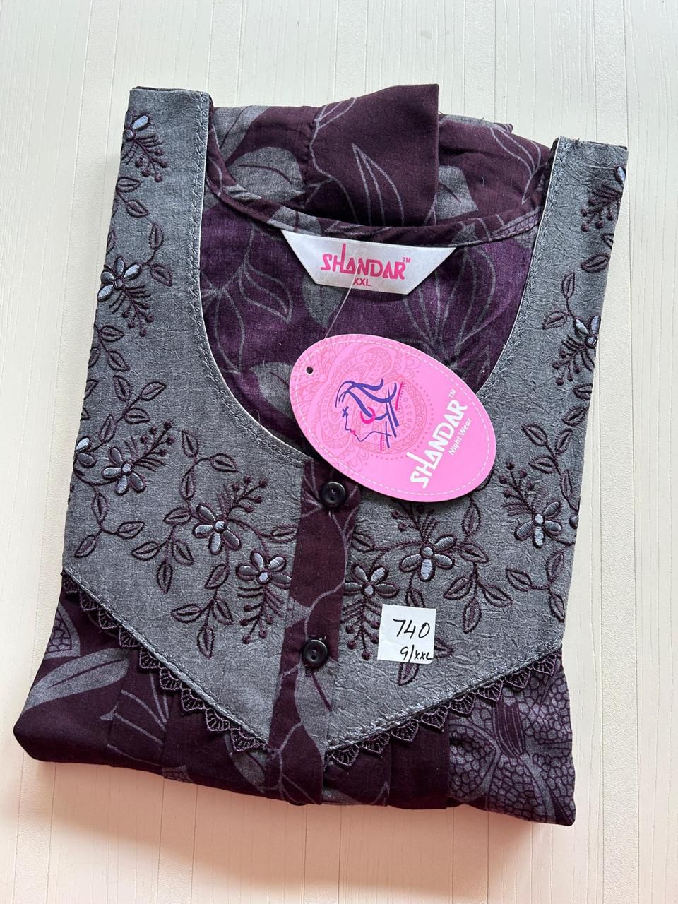 WhatsApp Image 2026-03-28 at 10.47.38 AM (2) 00CC-SSSH-059 - Height Shandar Spun Nighty - Image 1