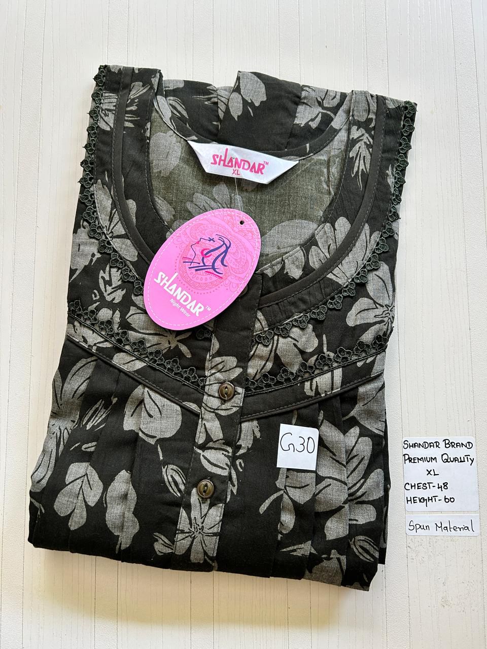 WhatsApp Image 2026-03-28 at 11.40.09 AM 00CC-SSSH-096- Height Shandar Spun Nighty - Image 1