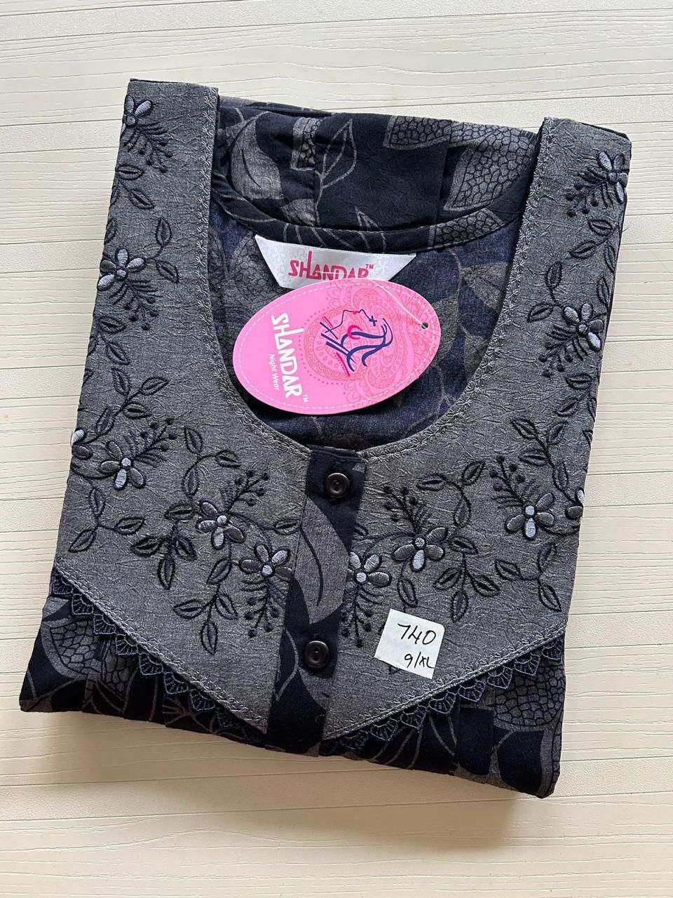 WhatsApp Image 2026-03-28 at 11.40.17 AM 00CC-SSSH-100- Height Shandar Spun Nighty - Image 1