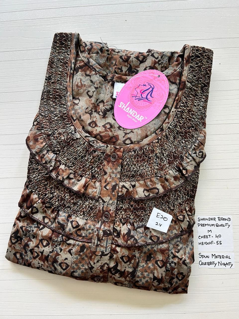 WhatsApp Image 2026-03-28 at 2.37.13 PM (1) 00CC-SSS-152-Shandar Spun Nighty - Image 1