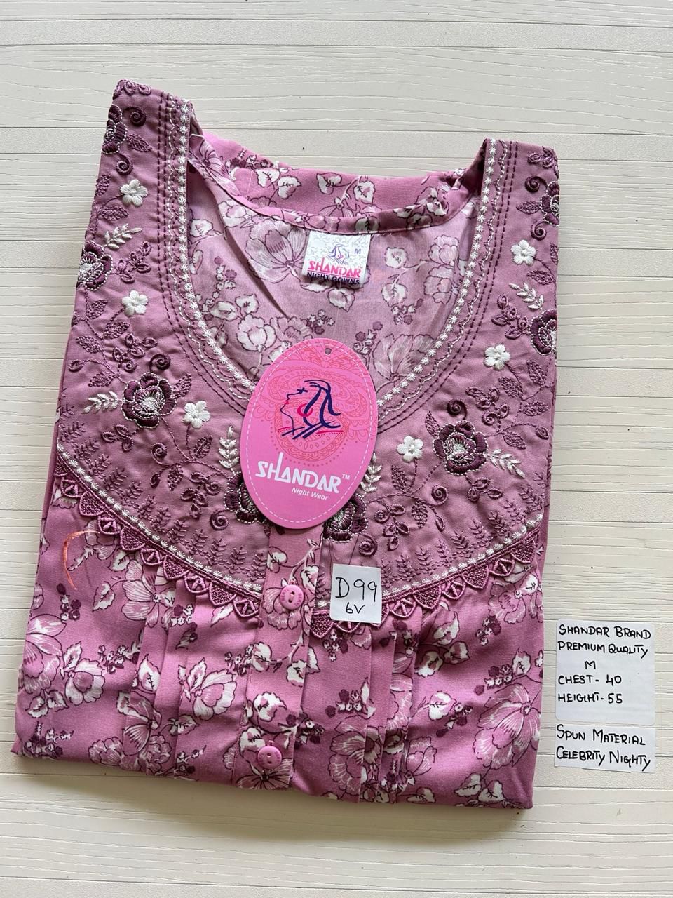 WhatsApp Image 2026-03-28 at 2.37.17 PM 00CC-SSS-158-Shandar Spun Nighty - Image 1