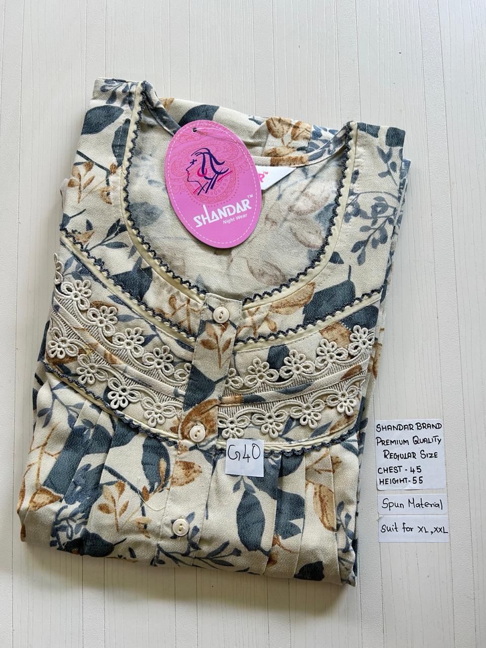 WhatsApp Image 2026-03-28 at 4.08.27 PM (1) 00CC-SSS-095-Shandar Spun Nighty - Image 1