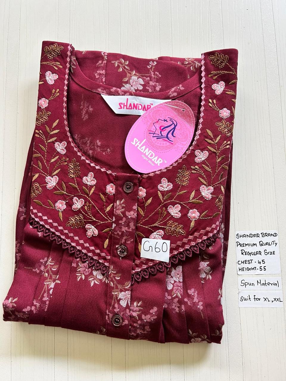 WhatsApp Image 2026-03-28 at 4.08.33 PM 00CC-SSS-081-Shandar Spun Nighty - Image 1