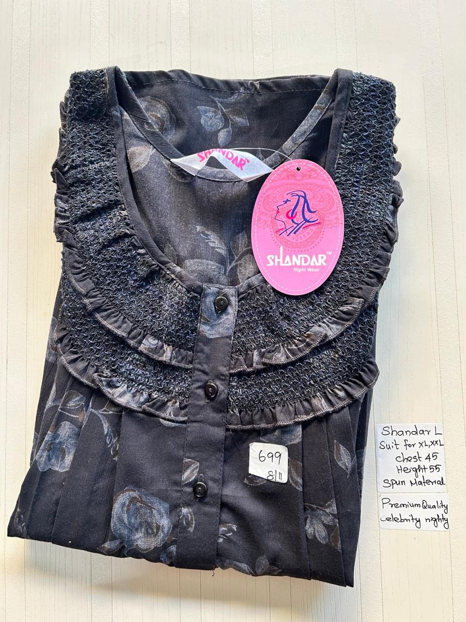 WhatsApp Image 2026-03-28 at 4.09.34 PM 00CC-SSS-058-Shandar Spun Nighty - Image 1