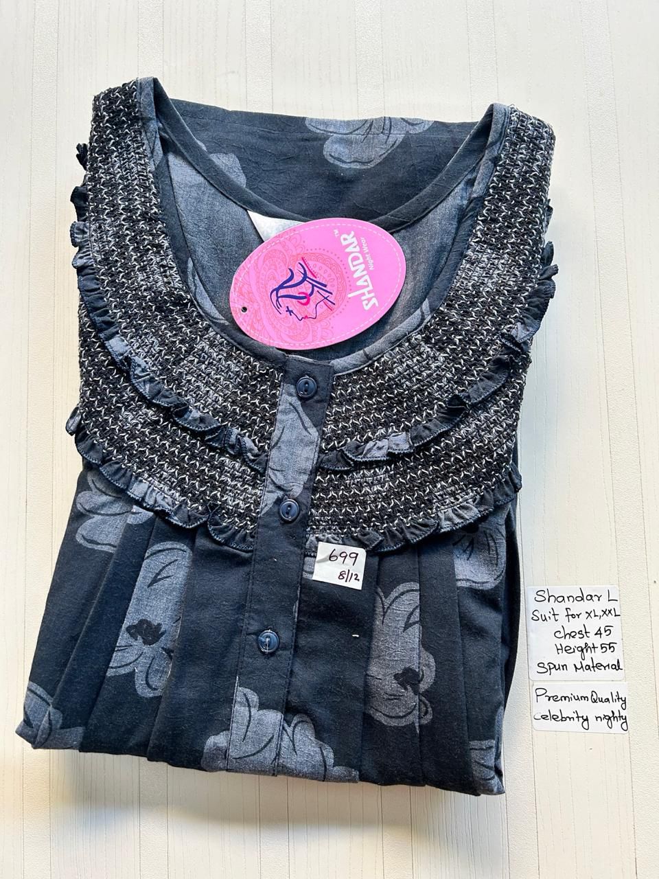 WhatsApp Image 2026-03-28 at 4.09.36 PM 00CC-SSS-061-Shandar Spun Nighty - Image 1