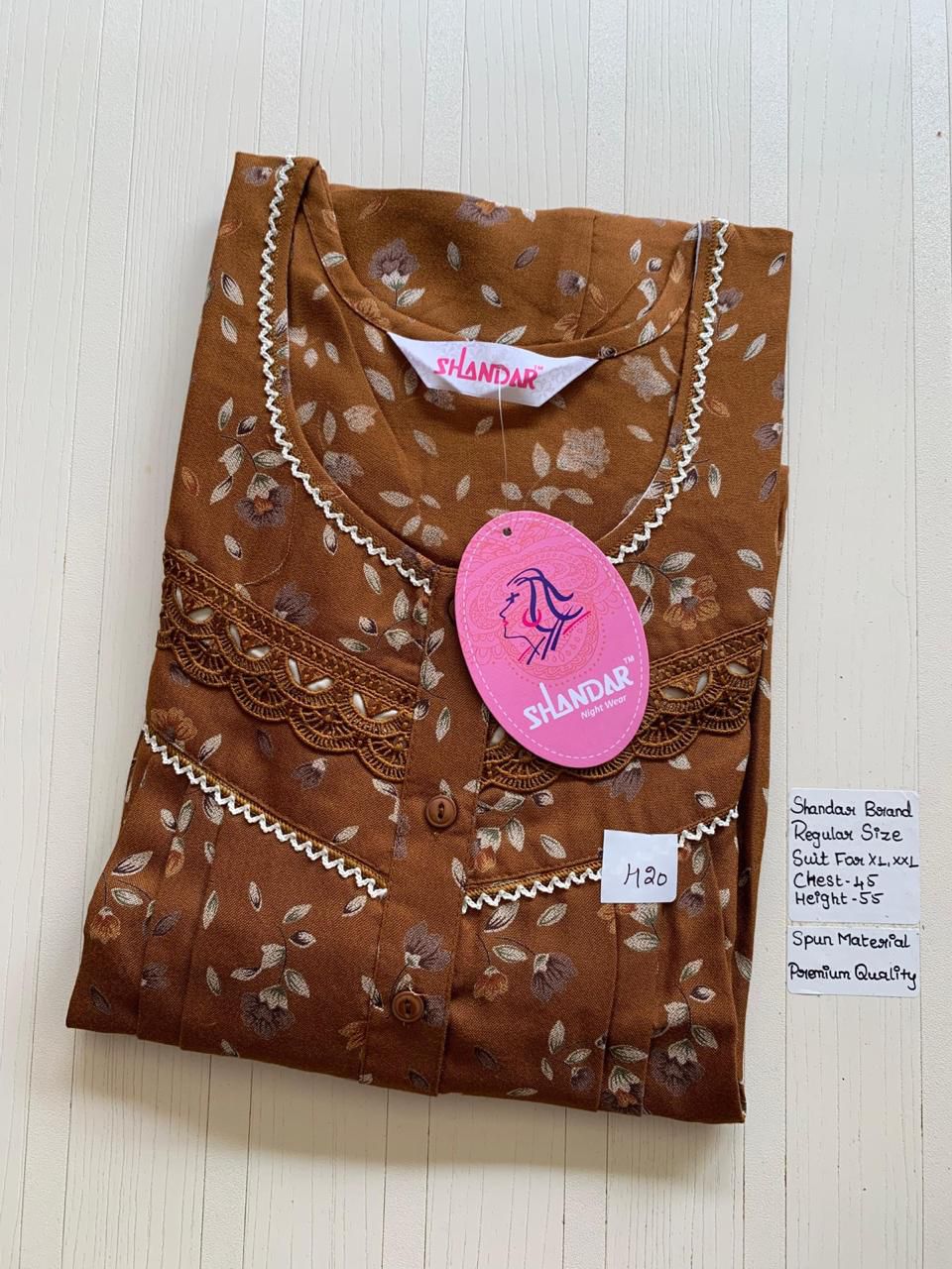 WhatsApp Image 2026-03-28 at 4.09.38 PM 00CC-SSS-074-Shandar Spun Nighty - Image 1