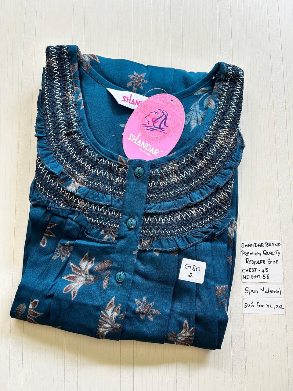 WhatsApp Image 2026-03-28 at 4.10.15 PM 00CC-SSS-118-Shandar Spun Nighty - Image 1