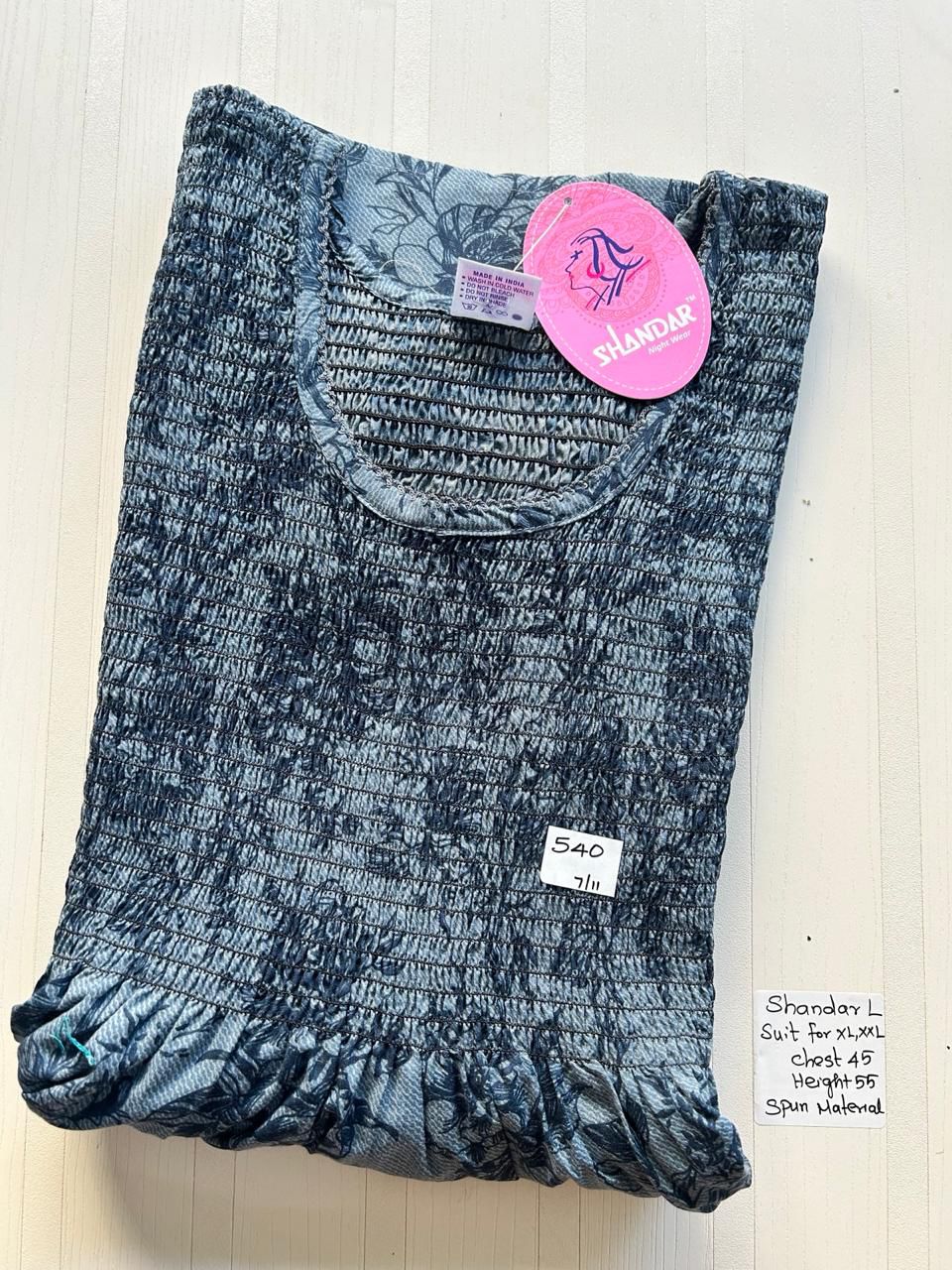 WhatsApp Image 2026-03-28 at 4.11.29 PM (1) 00CC-SSS-148-Shandar Spun Nighty - Image 1