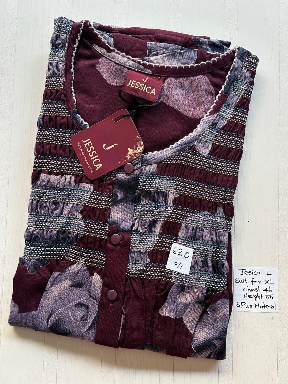 WhatsApp Image 2026-03-30 at 5.32.32 PM 00JJI-F-101-JESSICA FROCCK SMOKING SPUN NIGHTY - Image 1