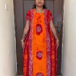 00AA-PEPNZ-505-Peacock Pleats No Ziip Batik Nighty