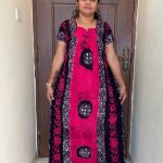 00AA-PEPNZ-501-Peacock Pleats No Ziip Batik Nighty