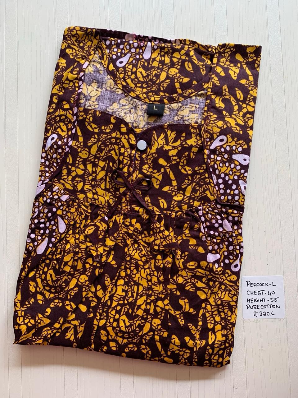 WhatsApp Image 2026-03-30 at 6.49.53 PM (1) 00AA-PFPNPZ-019-Height Peacock pleats No Ziip Nighty - Image 1