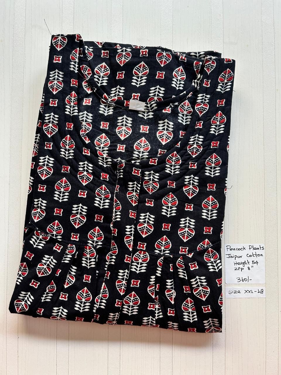 WhatsApp Image 2026-03-30 at 7.00.19 PM 00AA-PCPZ-001-Peacock Pleats Zip Jaipur Cotton RRR - Image 1