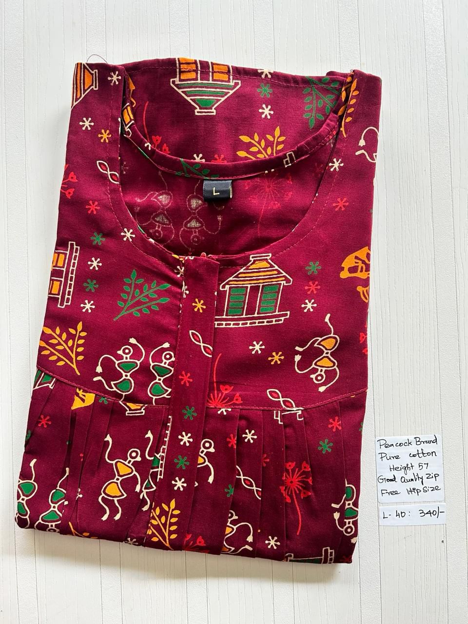 WhatsApp Image 2026-03-30 at 7.09.52 PM 00AA-PDPZH-006-Height Peacock Pleats Zip Thick Pure Cotton - Image 1