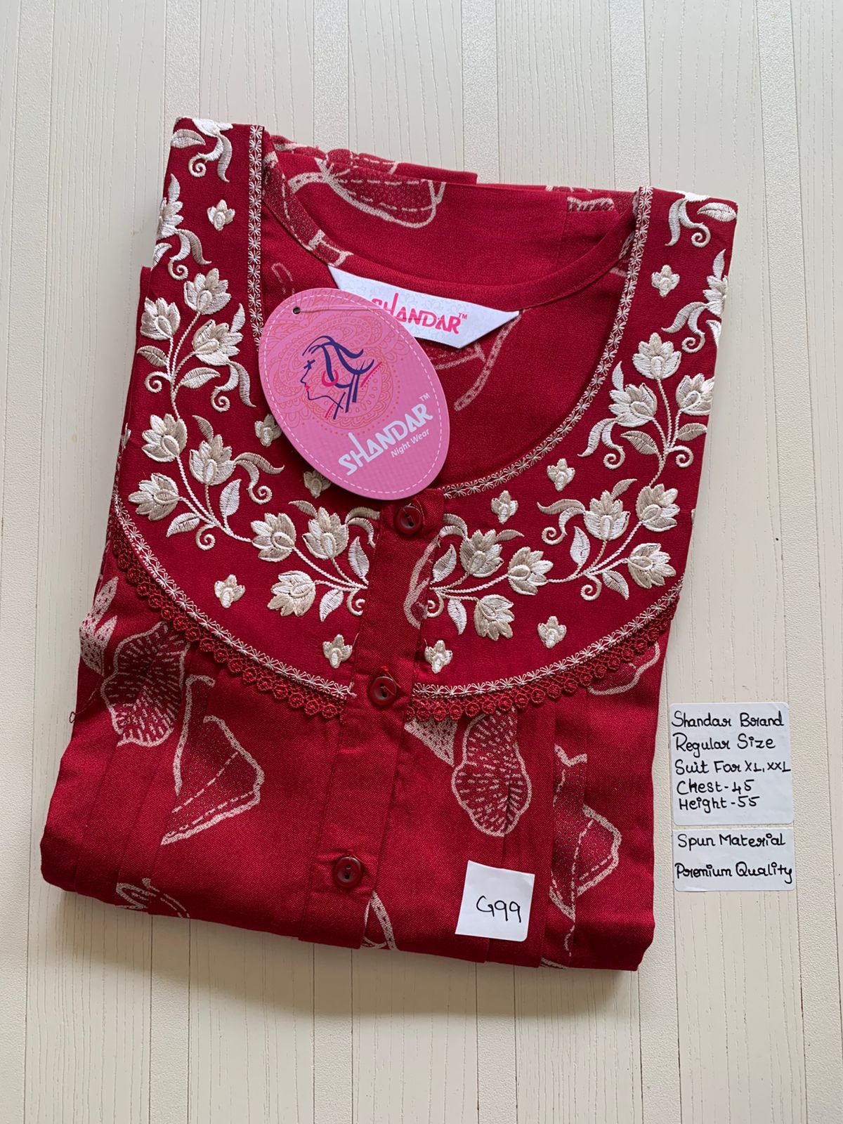 ecd22c11-07d5-467f-b879-88812a5f7178 00BB-SSS-035-Shandar Spun Nighty - Image 1