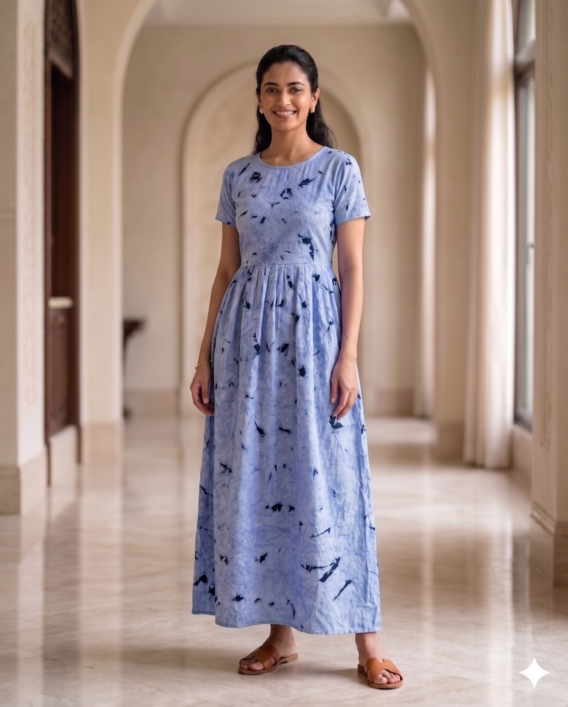 Gemini_Generated_Image_5f84kb5f84kb5f84 AA0912 Peacock Frock (clearance sale) - Image 1
