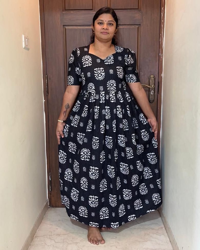 WhatsApp Image 2026-03-31 at 10.18.19 AM 00AA-PQMF-033-Peacock Maxi Frock - Image 1