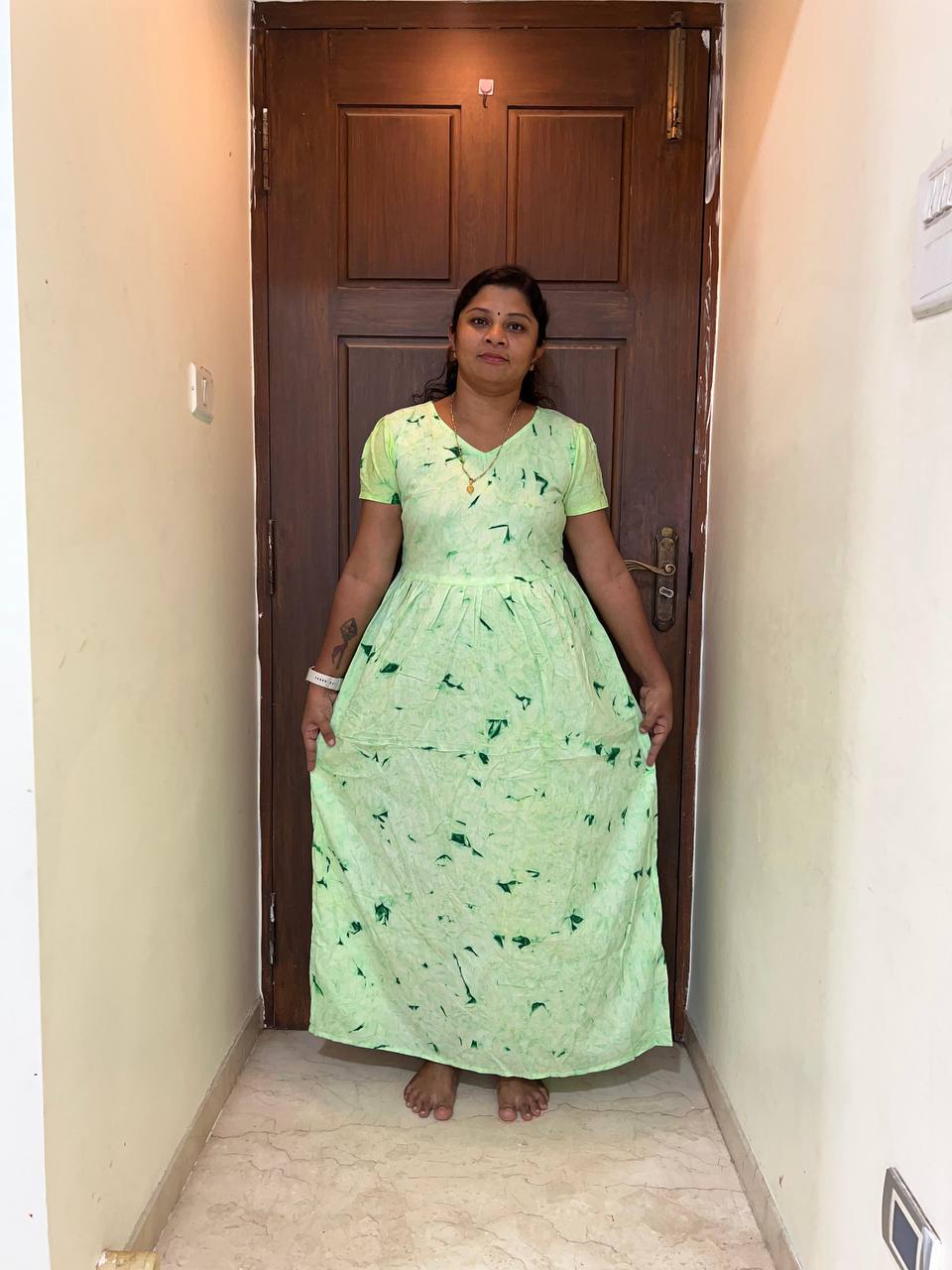 product-0.jpg AA1123 Peacock Feeding Frockk ( offer)