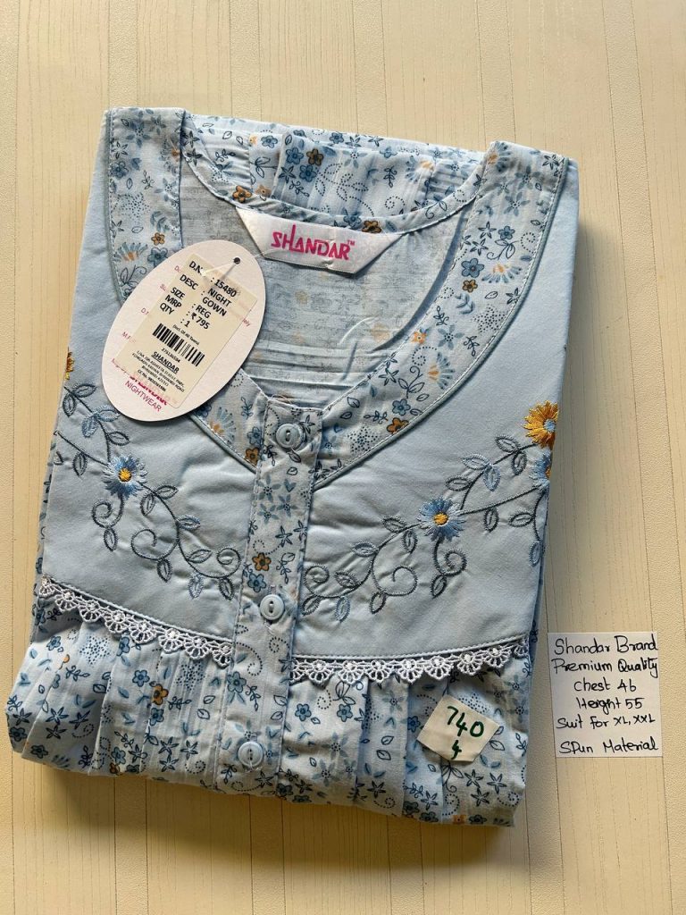 BS053 Shandar Spun nighty