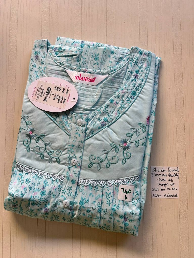 BS055 Shandar Spun nighty