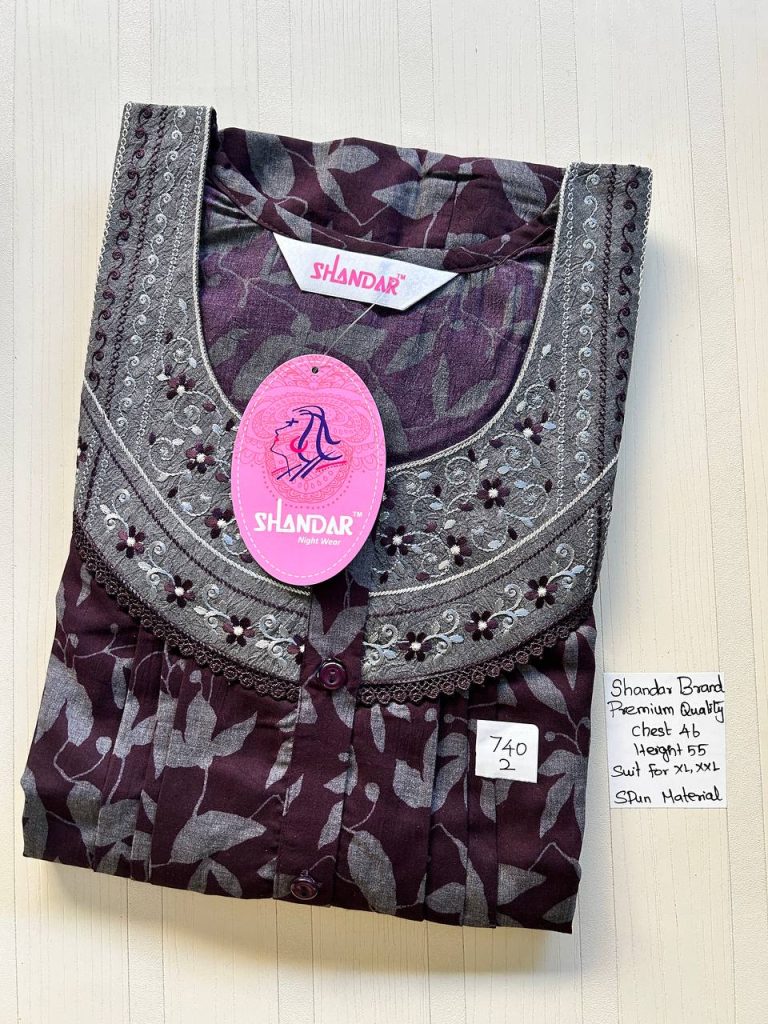 BS057 Shandar Spun nighty