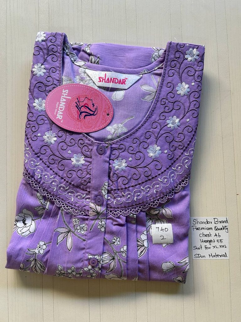 BS061 Shandar Spun nighty