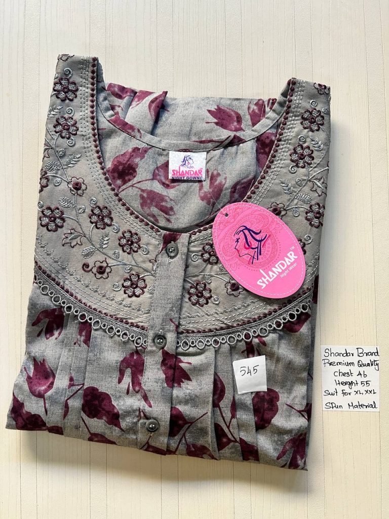 BS066 Shandar Spun nighty