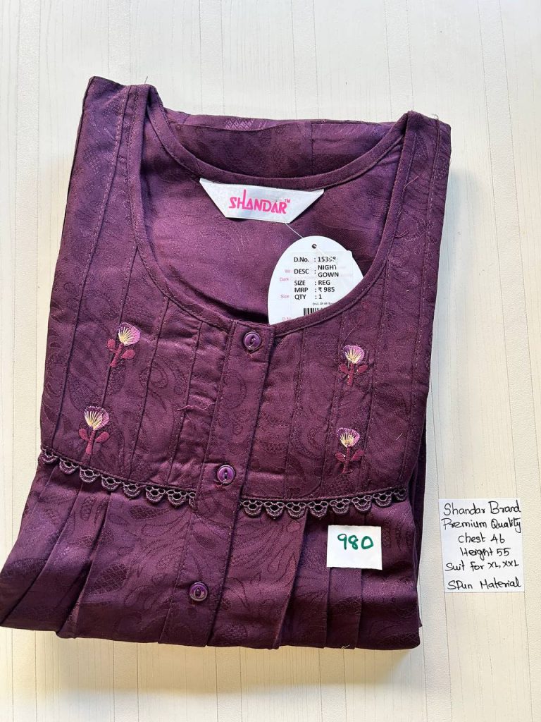 BS068 Shandar Spun nighty