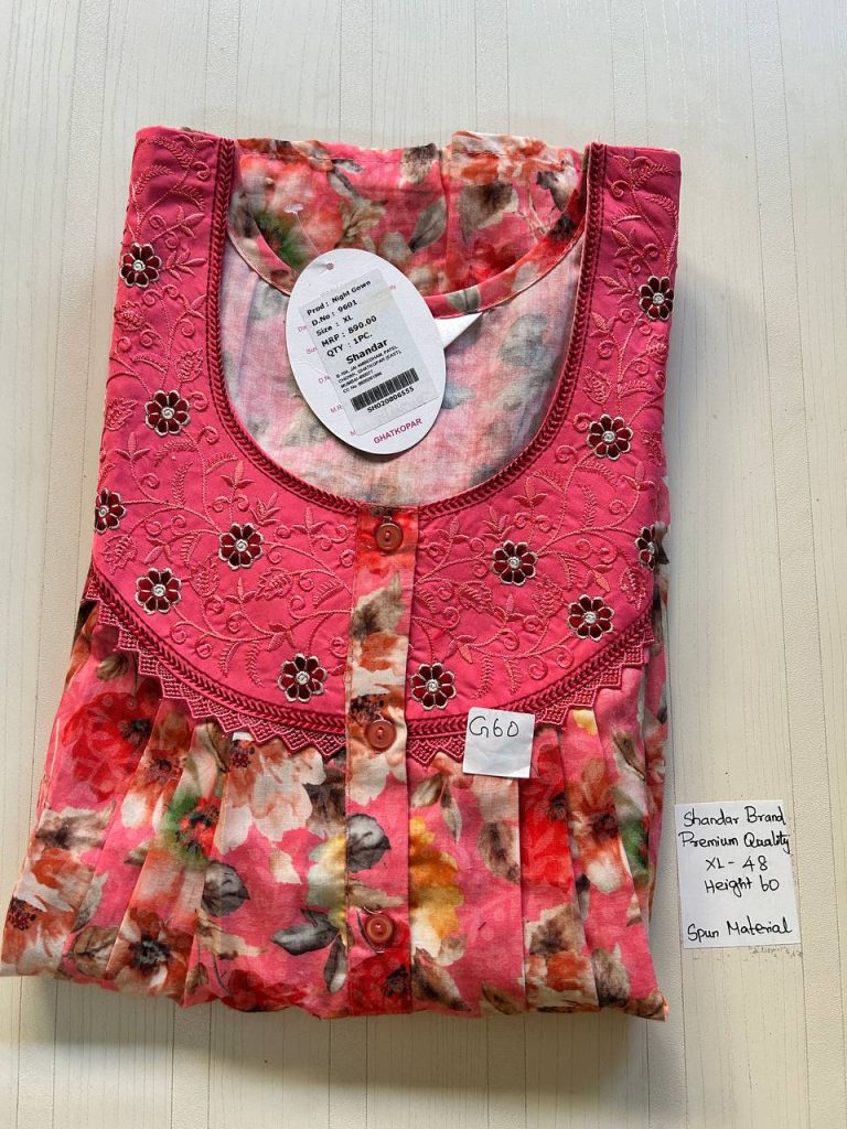 CS037 Shandar Spun nighty