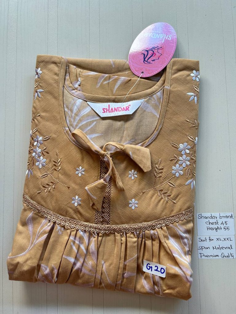 BS080 Shandar Spun nighty