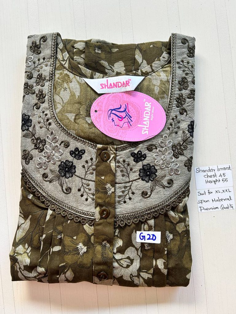 BS083 Shandar Spun nighty