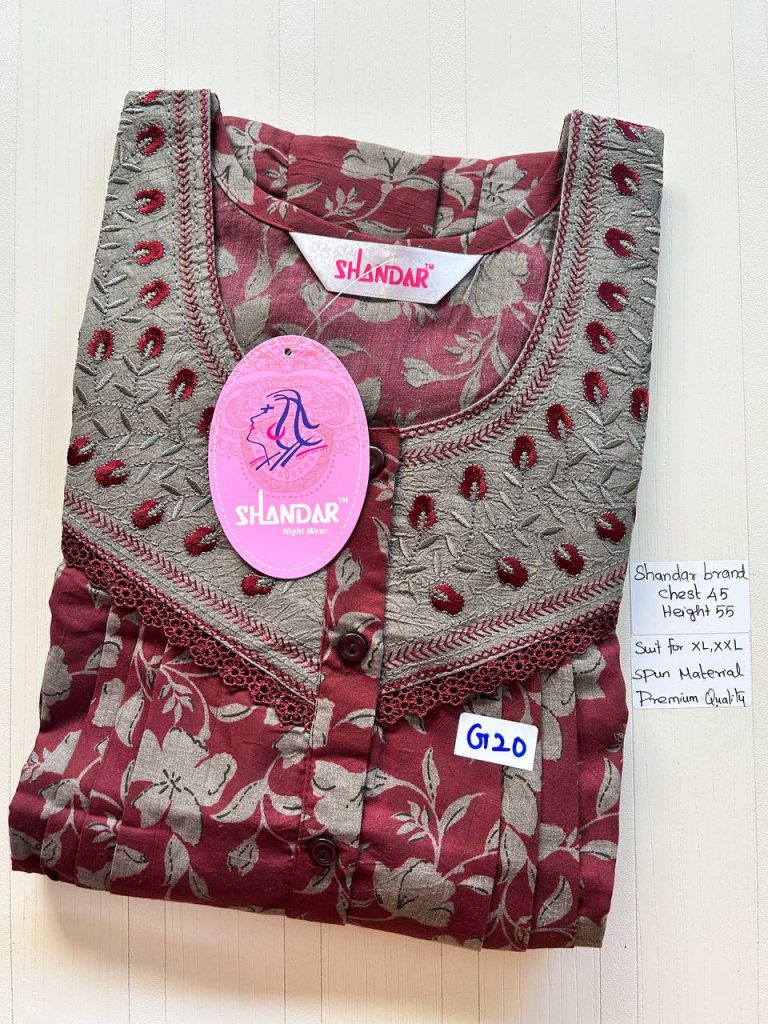 BS085 Shandar Spun nighty